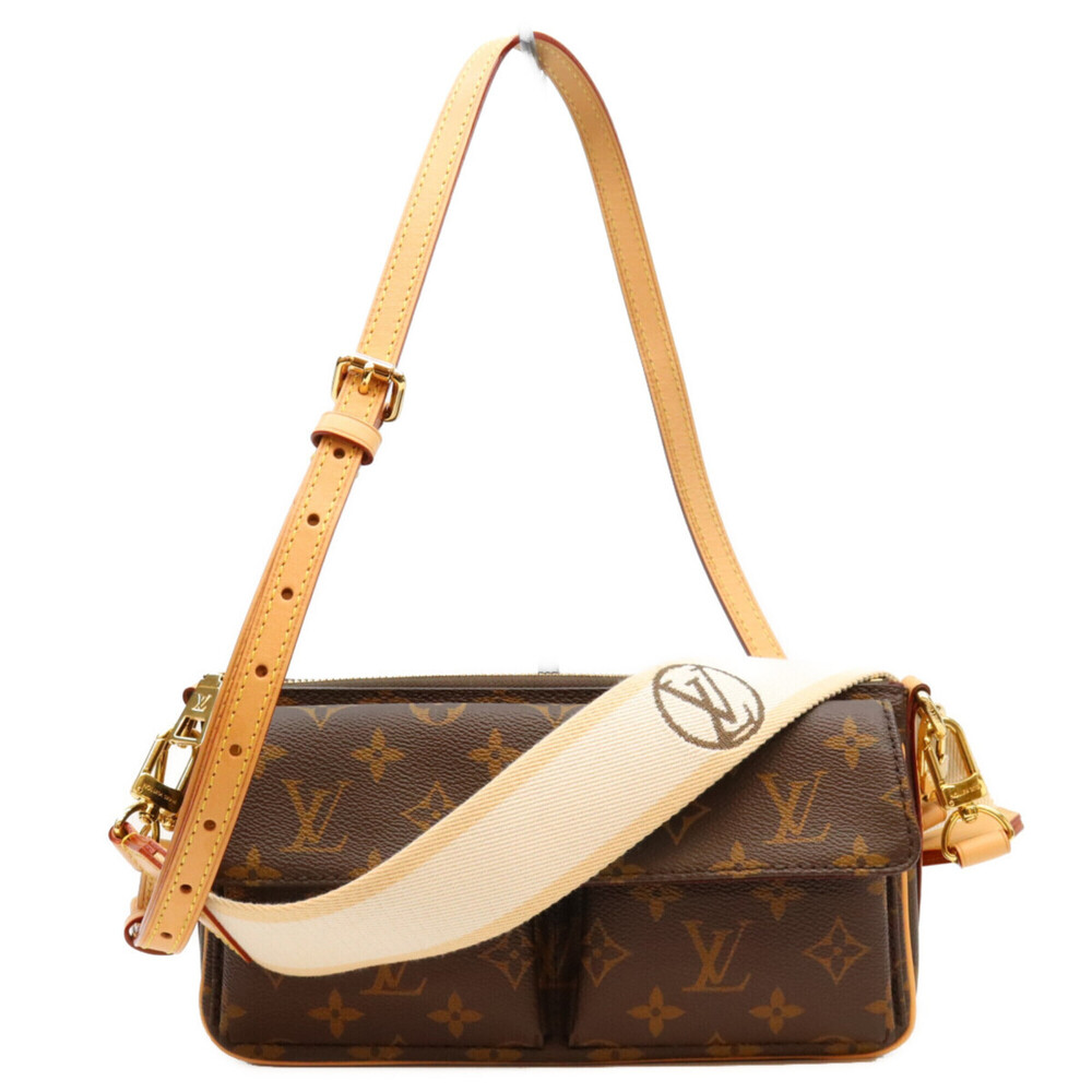 LOUIS VUITTON M46999 Monogram Vivacite Shoulder Bag, Brown with Gold Hardware...